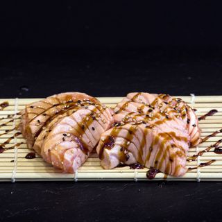 Sashimi Salmon Brasseado 5 pecas :