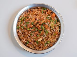 Arroz frito com Legumes