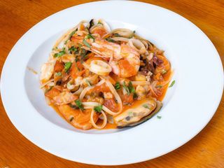Tagliatelli de marisco