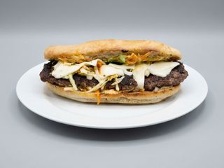 bife e queijo pão de alho