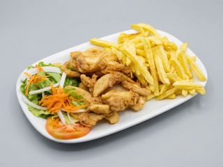 Choco fritos ás tiras 