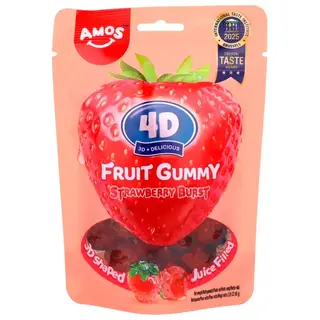 Amos - Gomas 4D Morangos 65g