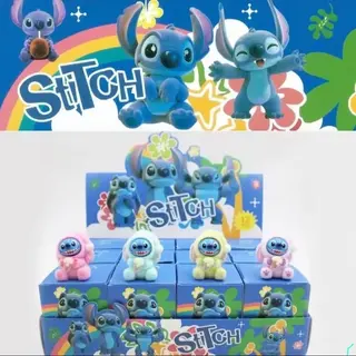 Os Monstrinhos Labubu Mini - Stitch , Caixa Surpresa
