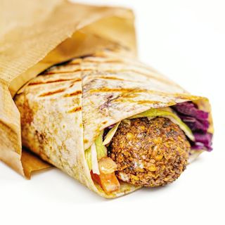 Dürüm com Falafel