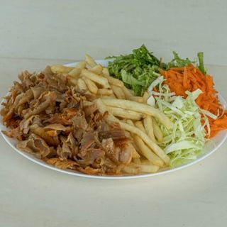 Kebab Prato com Queijo