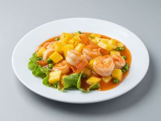 C26. Gambas com ananás 