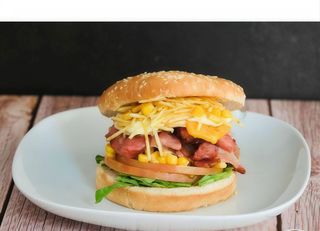 X-Eggs and Bacon Burger