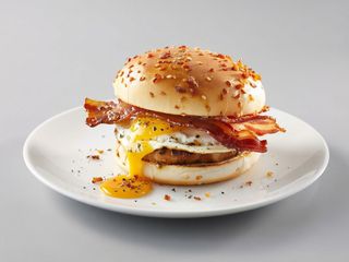 Hamburguer com Ovo e Bacon