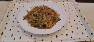 Masa de arroz com frango