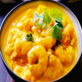 Butter Prawn com Arroz