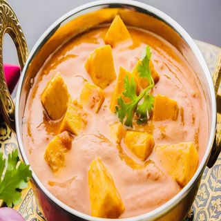 Paneer Curry com Arroz