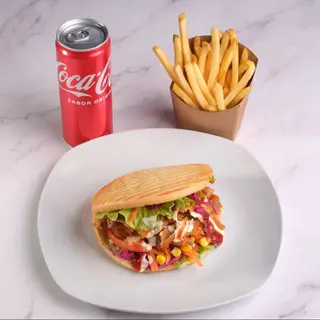 Menu Doner kebab Com Batata Frita é Bebida