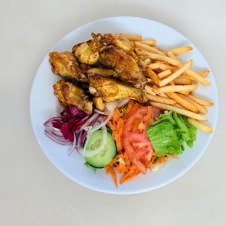 Asas frango menu