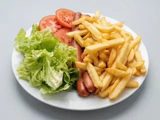 Salsicha no Prato