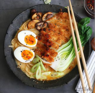 Korean Style Chicken Katchu Ramen