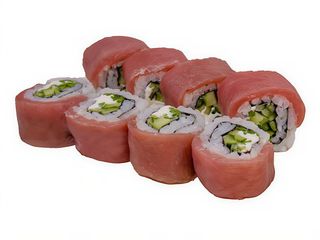 38.Philadelphia with tuna rolls 8 peças