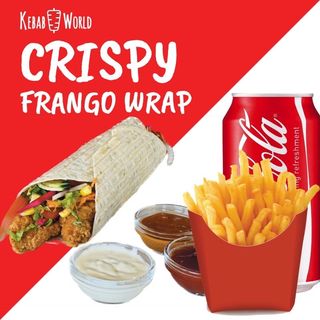 Menu crispy frango wrap