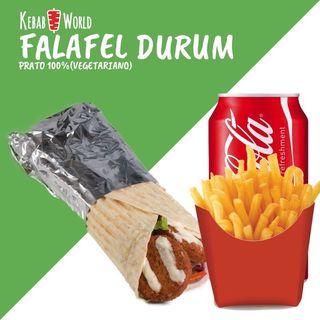 Menu falafel durum (100% vegetariano)