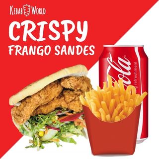 Menu crispy frango sandes