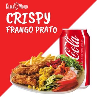 Menu crispy frango prato
