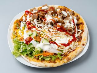 Pizza kebab wrap