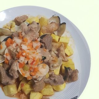 Carne Porco à Alentejana