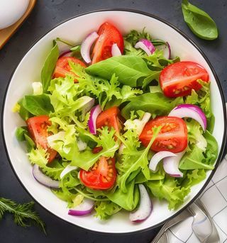 Salada mista, tamanho médio 