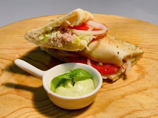 Pão de atum com bacon