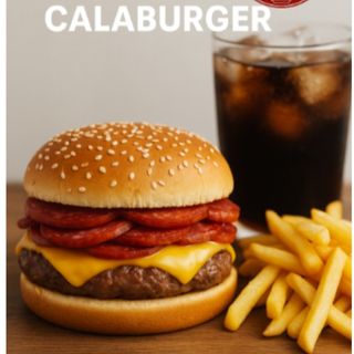 MENU CALABURGER /MENU SAUSAGE BURGER