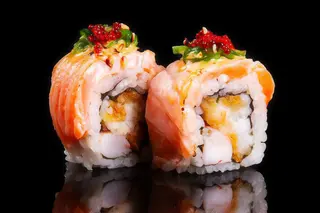 Maki Espada Crispy Salmão e Gambas