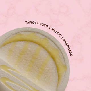 Tapioca coco com leite condensado