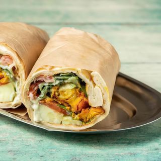 Naan Roll With Meat Strips