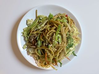 42 Massa com legumes