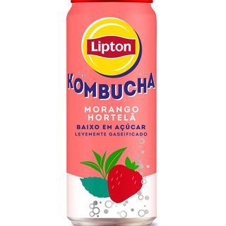 Kombucha morango e hortela