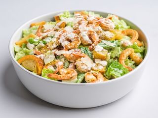 Salada Cesar com Camarão