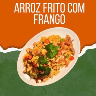 Arroz frito com Frango