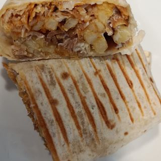 Menu crispy tachos de kebab wrap