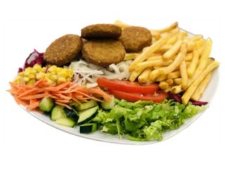 Falafel prato (100% vegetariano)