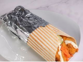 Crispy frango wrap