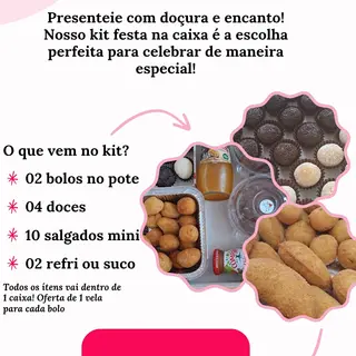 Mini kit festa Celebrar  M(oferta de vela) foto ilustrativa 
