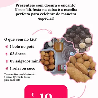 Mini kit festa Celebrar S (oferta de vela) foto ilustrativa 