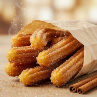 Massa de Churros com Açúcar e Canela (x10)