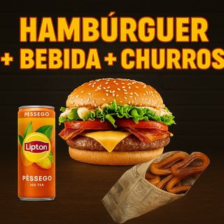 Menu Burger com Ice Tea Lipton