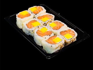Uramaki Salmão Com Manga Philadelphia (8peças)