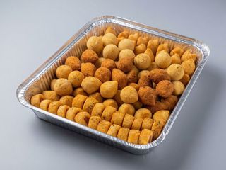 Combo 60 salgados + 02 bebidas latas 