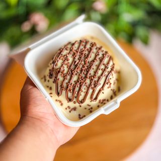 Mini bolo vulcão nido e nutella