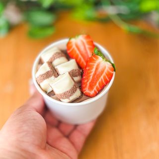 Afogadinho kinder com morango