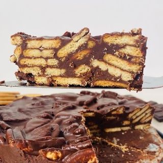 Fatia Bolo Salame de chocolate 