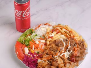 Menu kebab Prato Com Bebida
