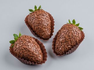 Brigadeirão de morango